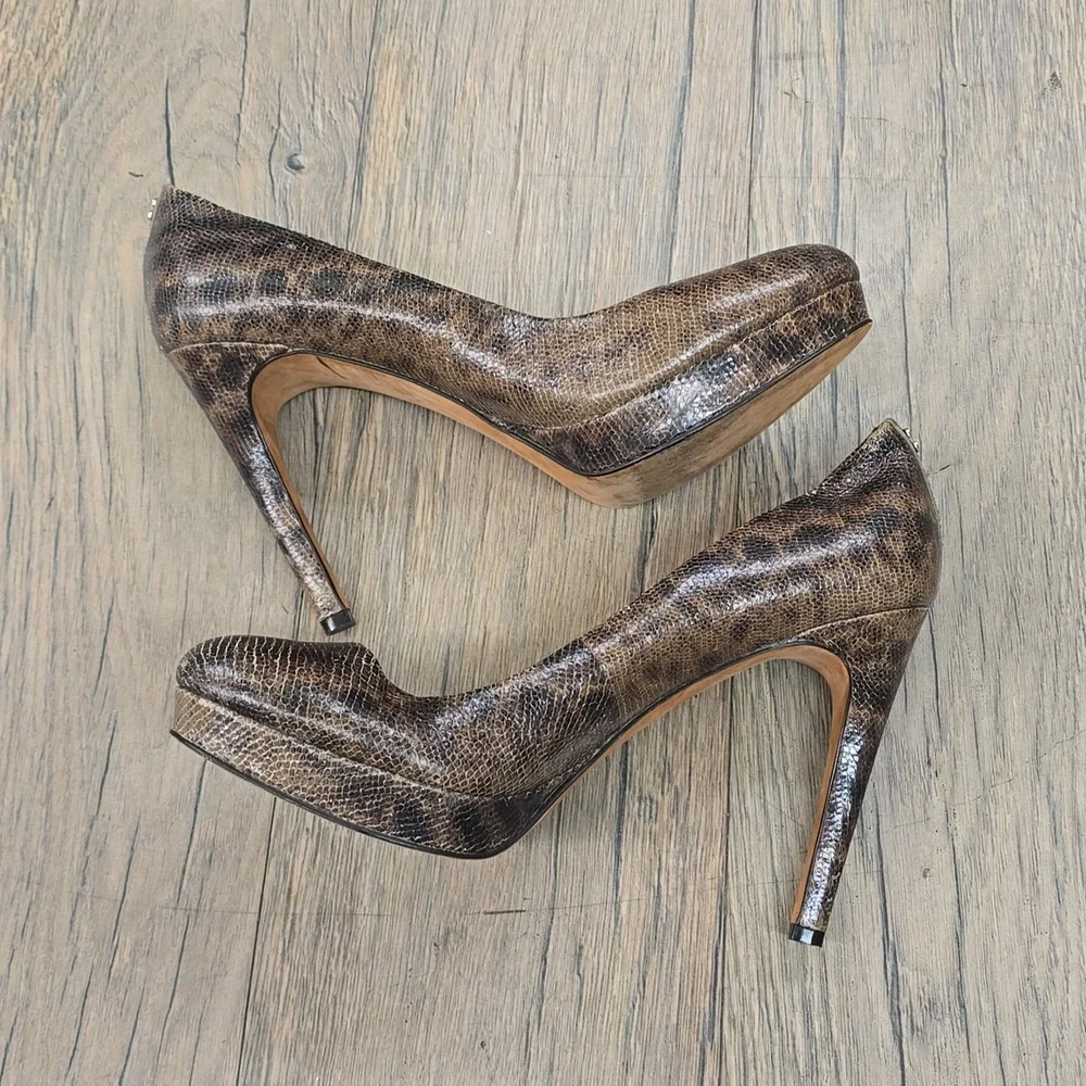 Coach Daisee Printed Lizard‎ Heels, 9.5​